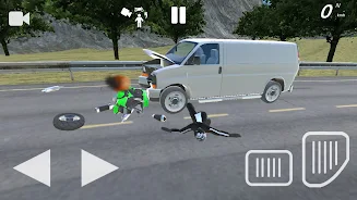 ภาพหน้าจอ Moto Crash Simulator: Accident 2