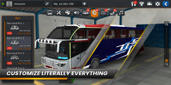 Bus Simulator Indonesia Mod ကိုဖန်သားပြင်3