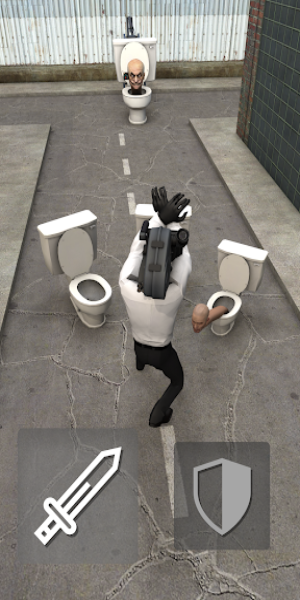 Toilet Fight captura de pantalla 1