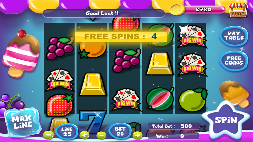 Slot Matchine IceCream - Vegas Casino Slot Games 스크린 샷 4