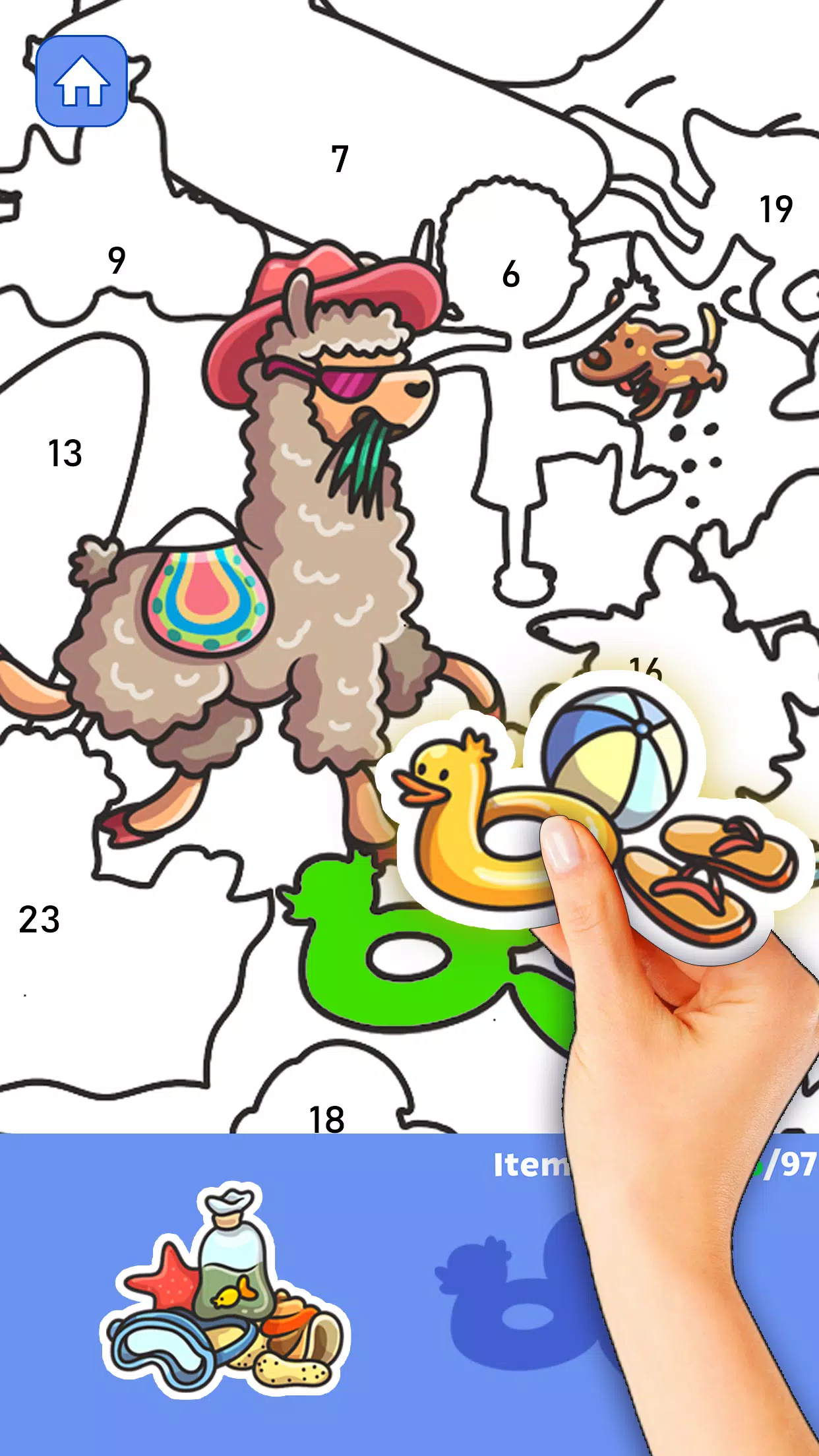 ภาพหน้าจอ Sticker Book - Art of Puzzle 3