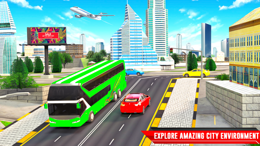 City Coach Bus Driving Sim 3D zrzut ekranu 2