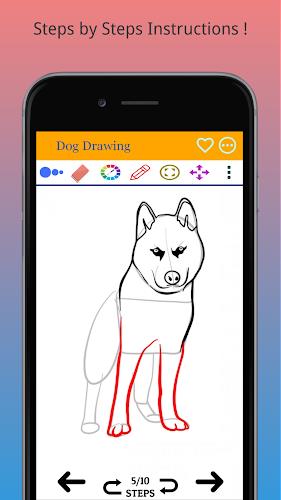 How to Draw Dog Step by Step ekran görüntüsü 2