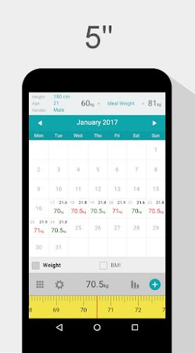 Weight Calendar ကိုဖန်သားပြင်1