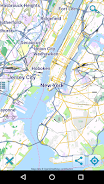 Map of New York offline zrzut ekranu 1