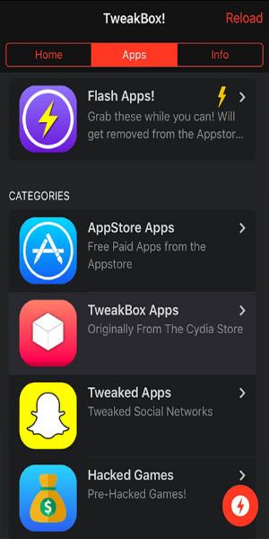 TweakBox captura de pantalla 3