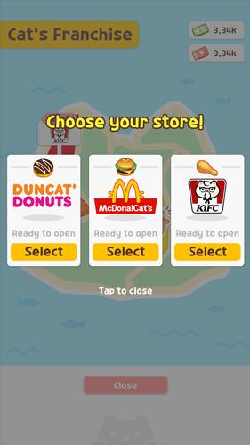 Cat diner: Franchise tycoon 스크린 샷 1