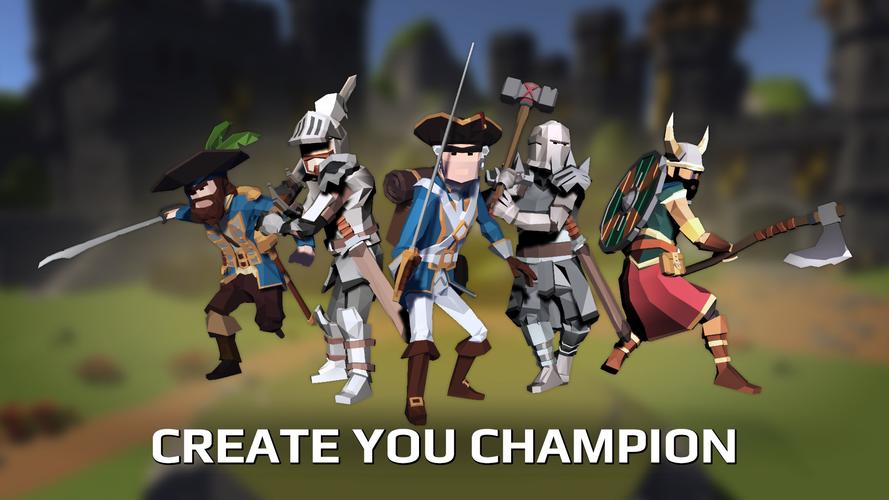 Slash Polygon: Medieval PVP captura de pantalla 1
