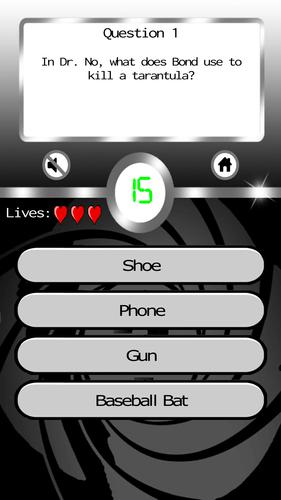 James Bond: Ultimate Fan Quiz Screenshot 2