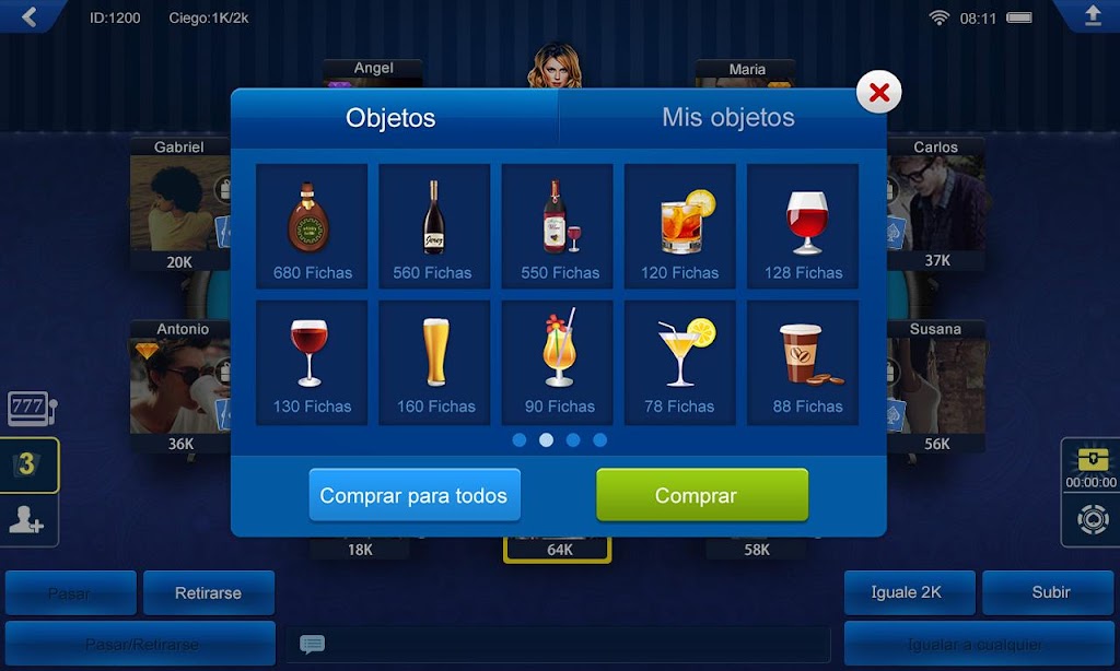 Poker Latino HD ảnh chụp màn hình 2
