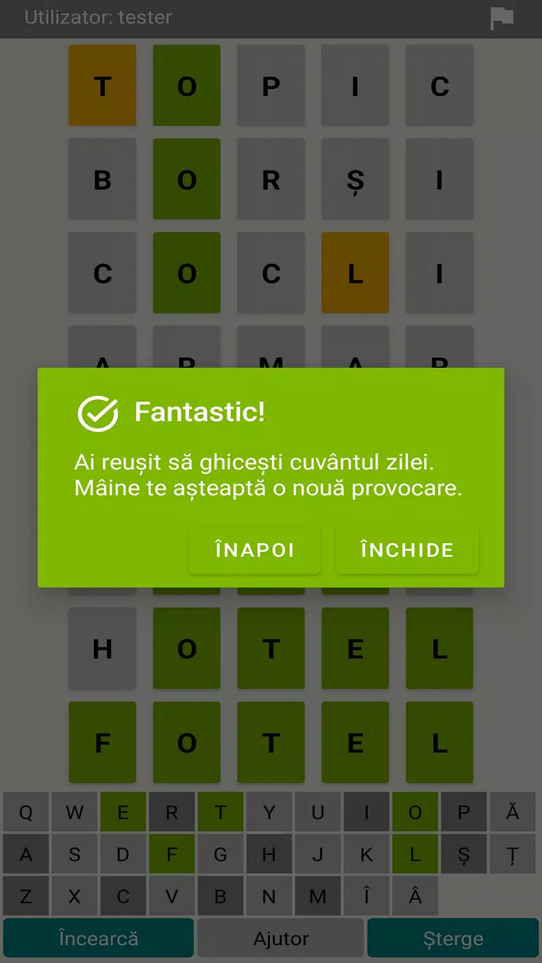 Ghici 1 din 5 -Un cuvânt pe zi Screenshot 3
