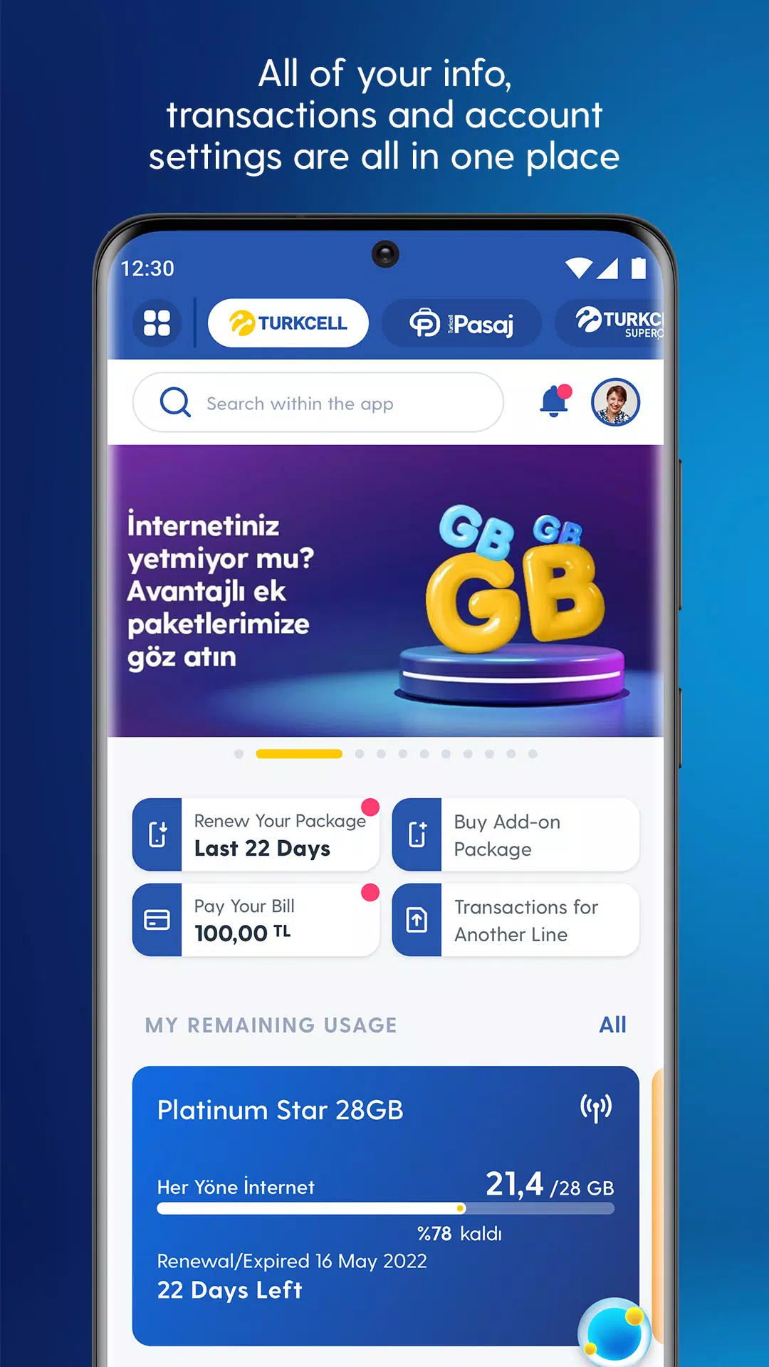 Turkcell 스크린 샷 3