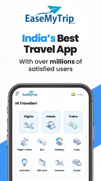 EaseMyTrip Flight, Hotel, Bus屏幕截圖1