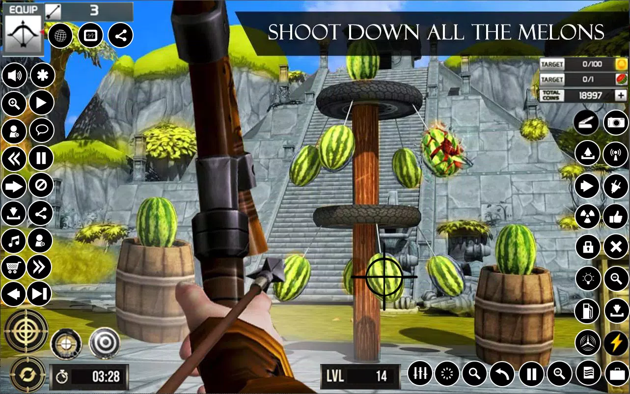 Watermelon Archery Games 3D屏幕截圖1