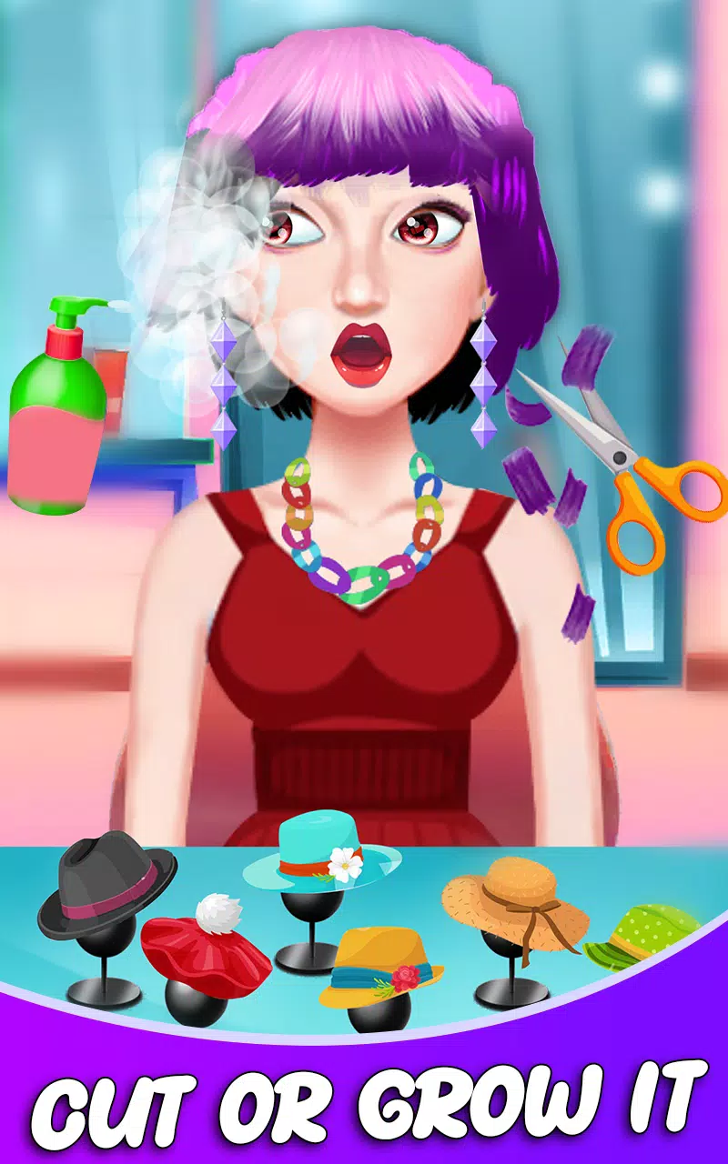 Fashion Girls Hair Salon Games Capture d’écran3