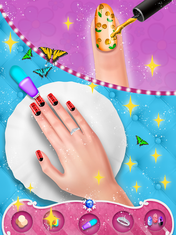 Fashion Nail Polish Salon Game ကိုဖန်သားပြင်2