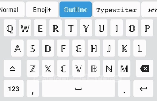 Fonts Keyboard Screenshot 1