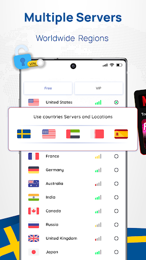 Sweden VPN: Get Sweden IP स्क्रीनशॉट 2