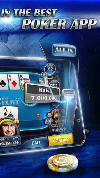 Live Hold’em Pro Poker экрана 2