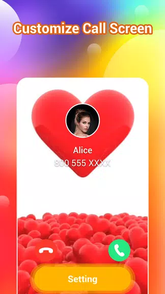 ภาพหน้าจอ Color Call Screen - Call flash 4