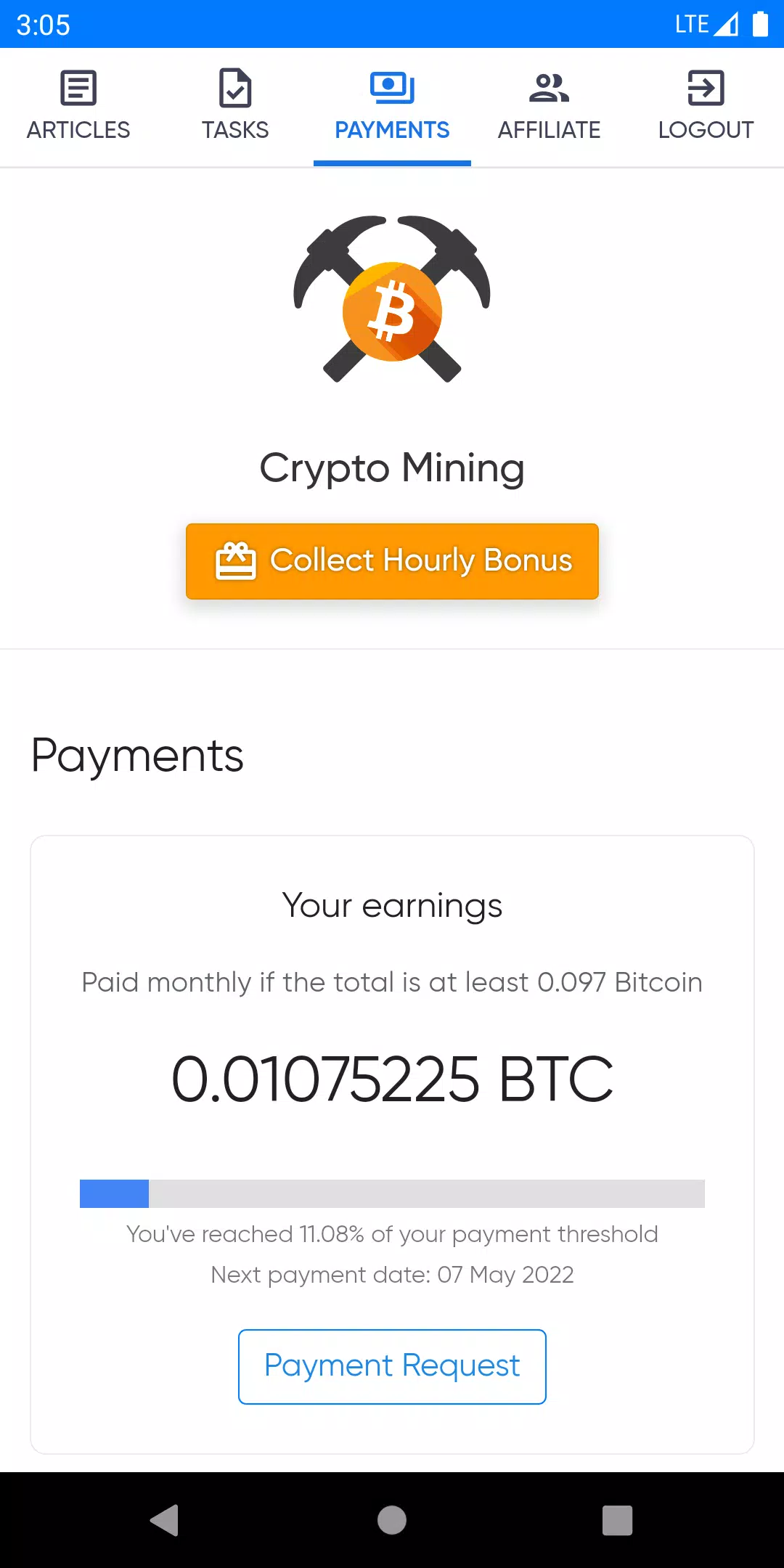 ภาพหน้าจอ Crypto Mining 3