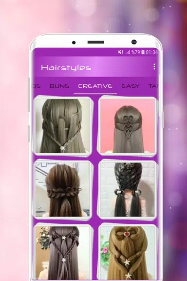 Hairstyles Step by Step Videos captura de pantalla 2