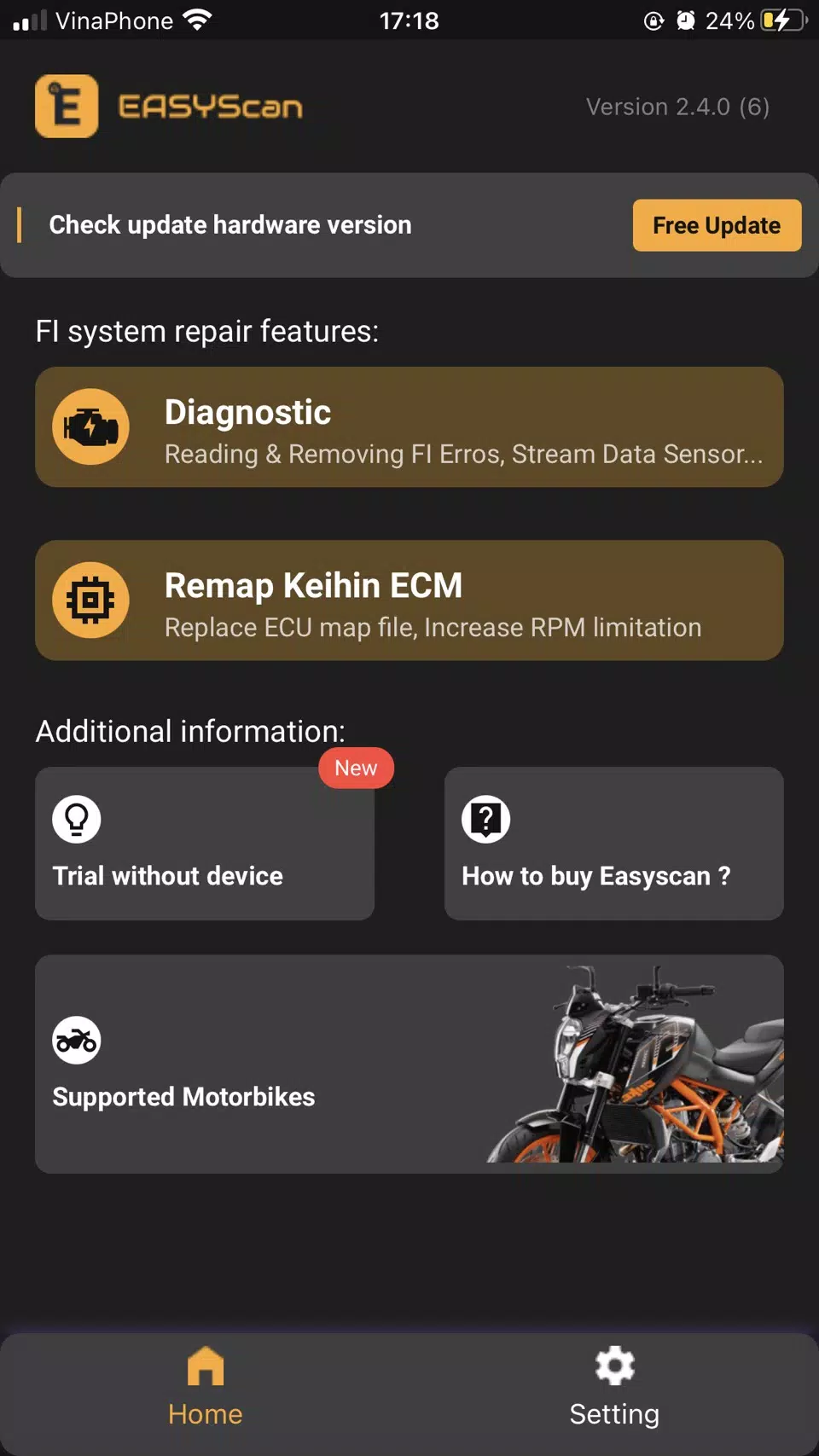 ภาพหน้าจอ EASYscan 1