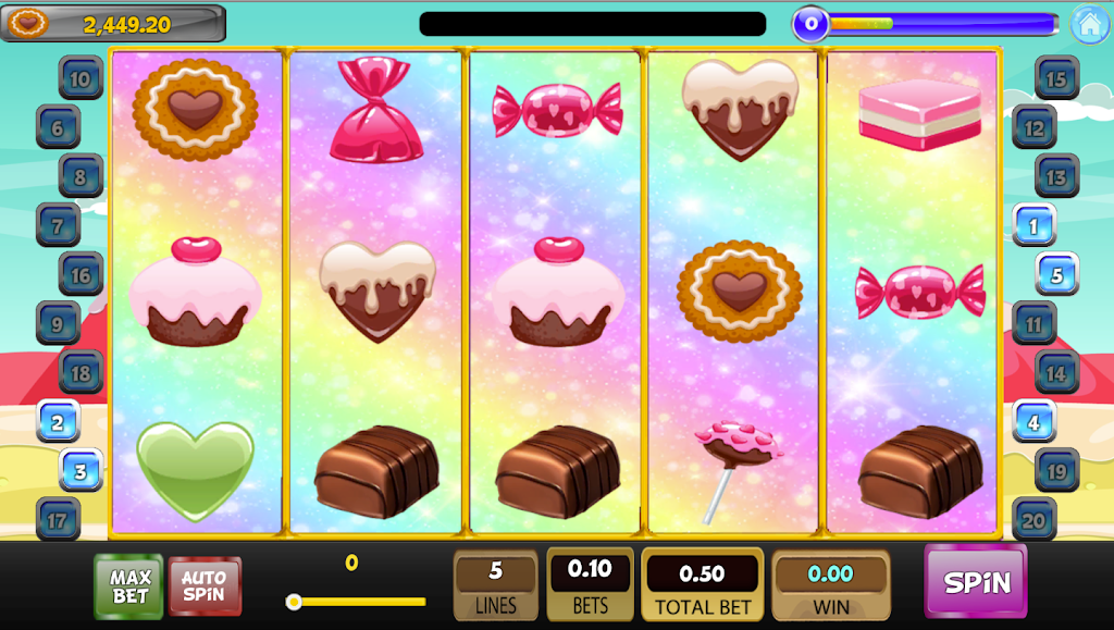 Candy Sweet Slot machine屏幕截圖1