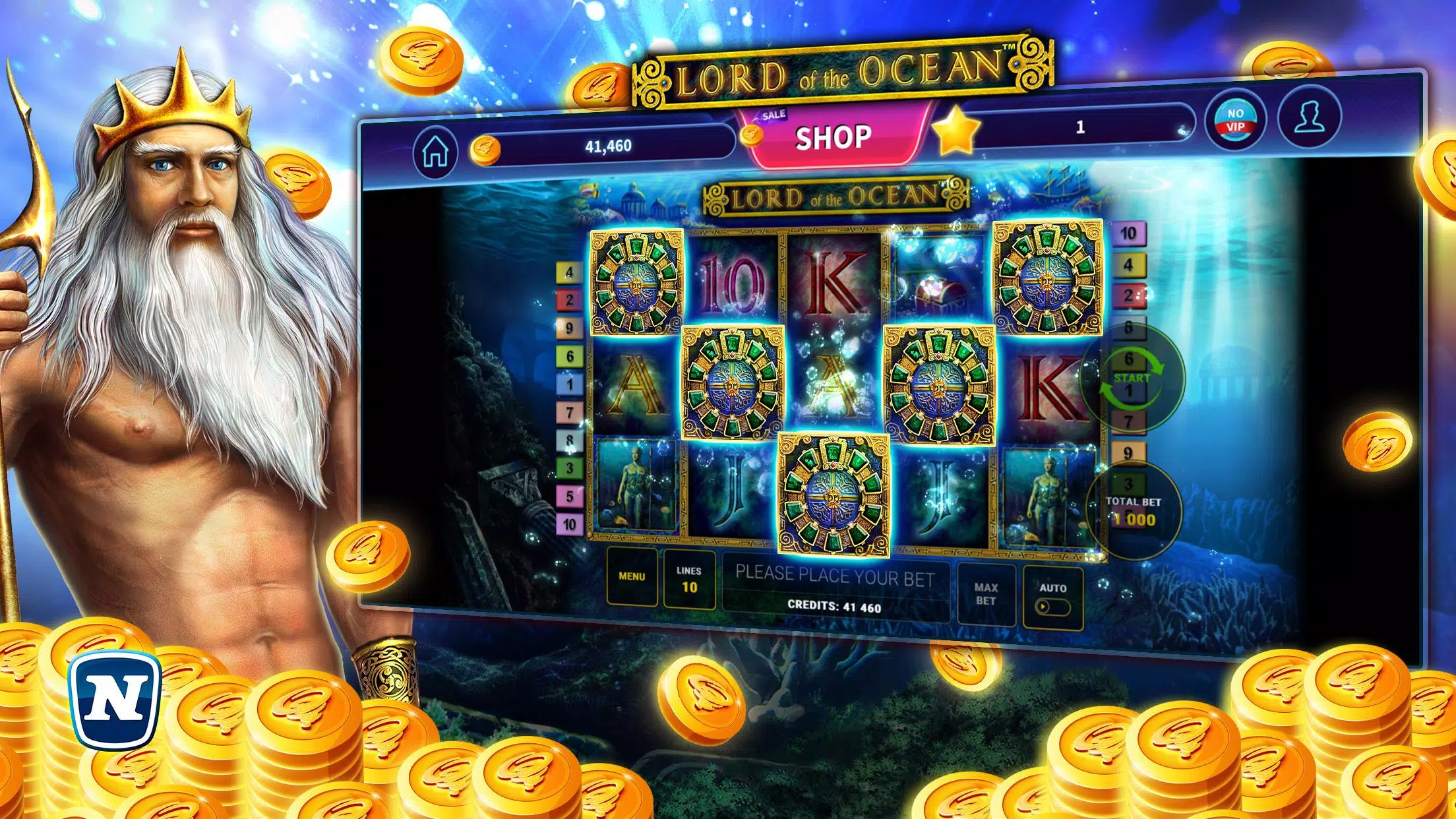 Lord of the Ocean™ Slot ảnh chụp màn hình 1