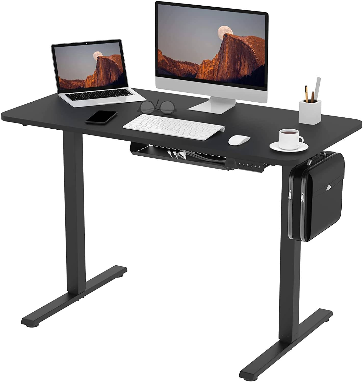 Bureau de jeu PC réglable de hauteur flexispot