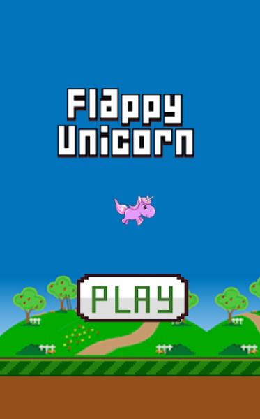 Flappy Unicorn captura de pantalla 1