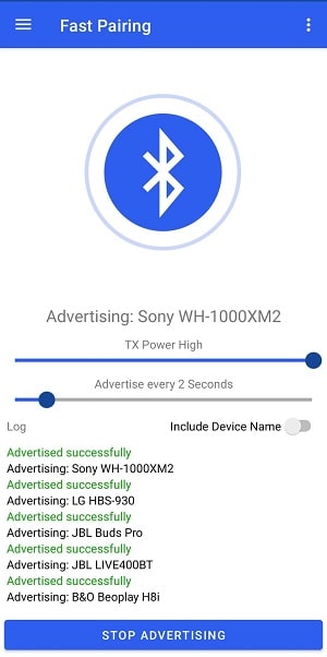 Bluetooth Le Spam экрана 1