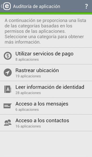 ESET Mobile Security Antivirus captura de pantalla 1