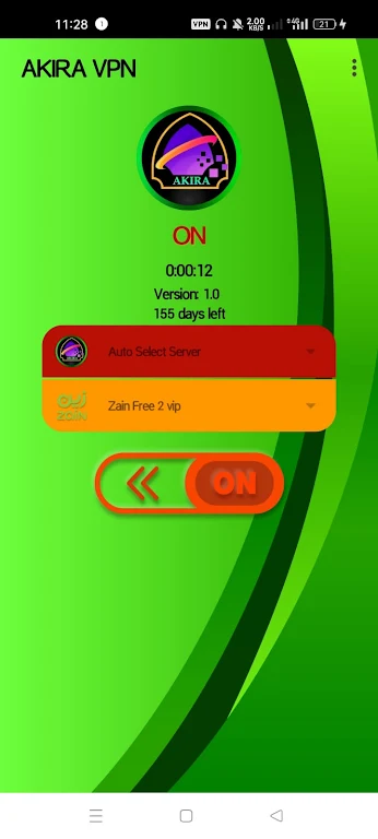 AKIRA VPN экрана 3