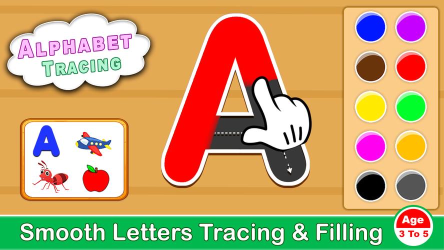 ABCD Kids - Tracing & Phonics Screenshot 1