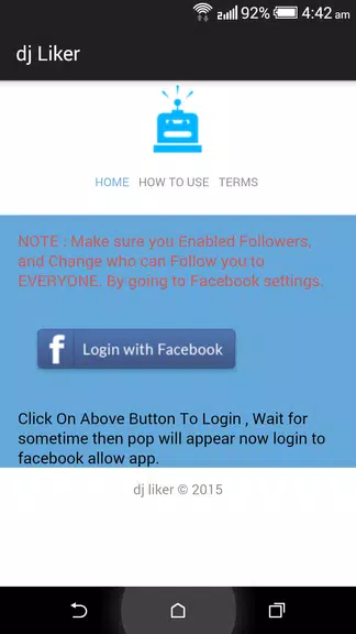 dj liker - free facebook likes Screenshot 1