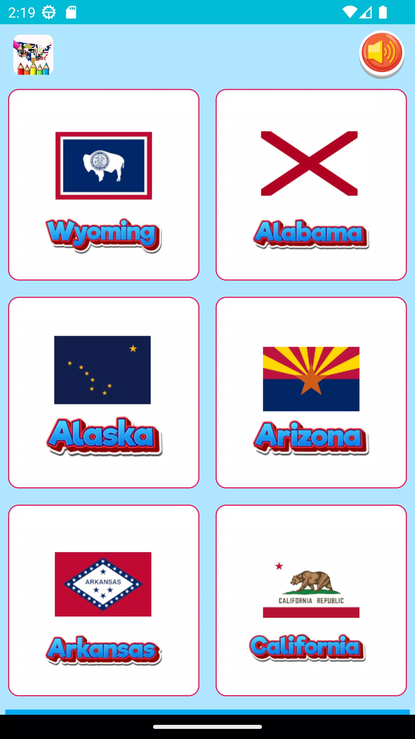 coloring flag of U.S. state应用截图第3张