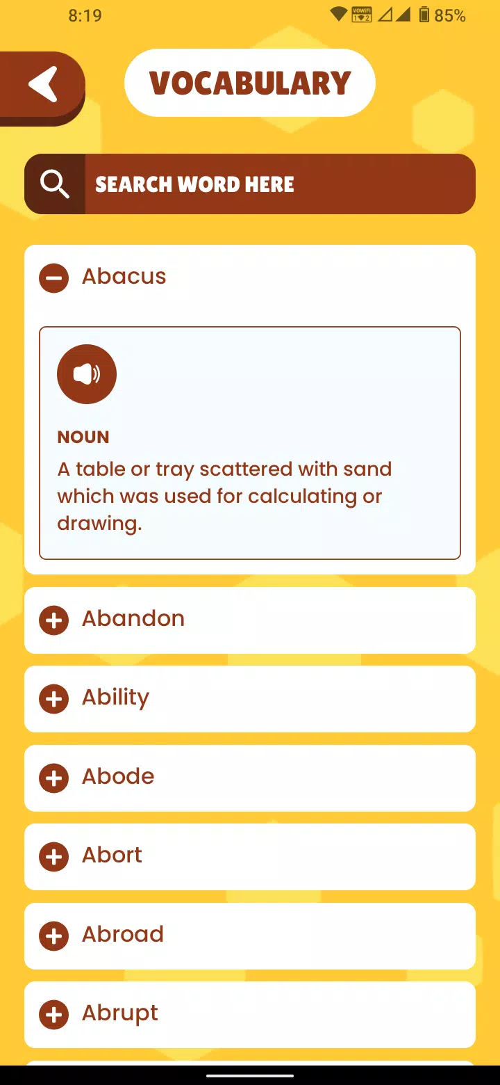 SpellBee Universe экрана 2