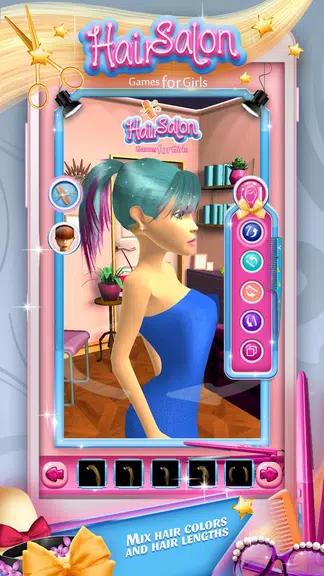 Hair Salon Games for Girls स्क्रीनशॉट 4