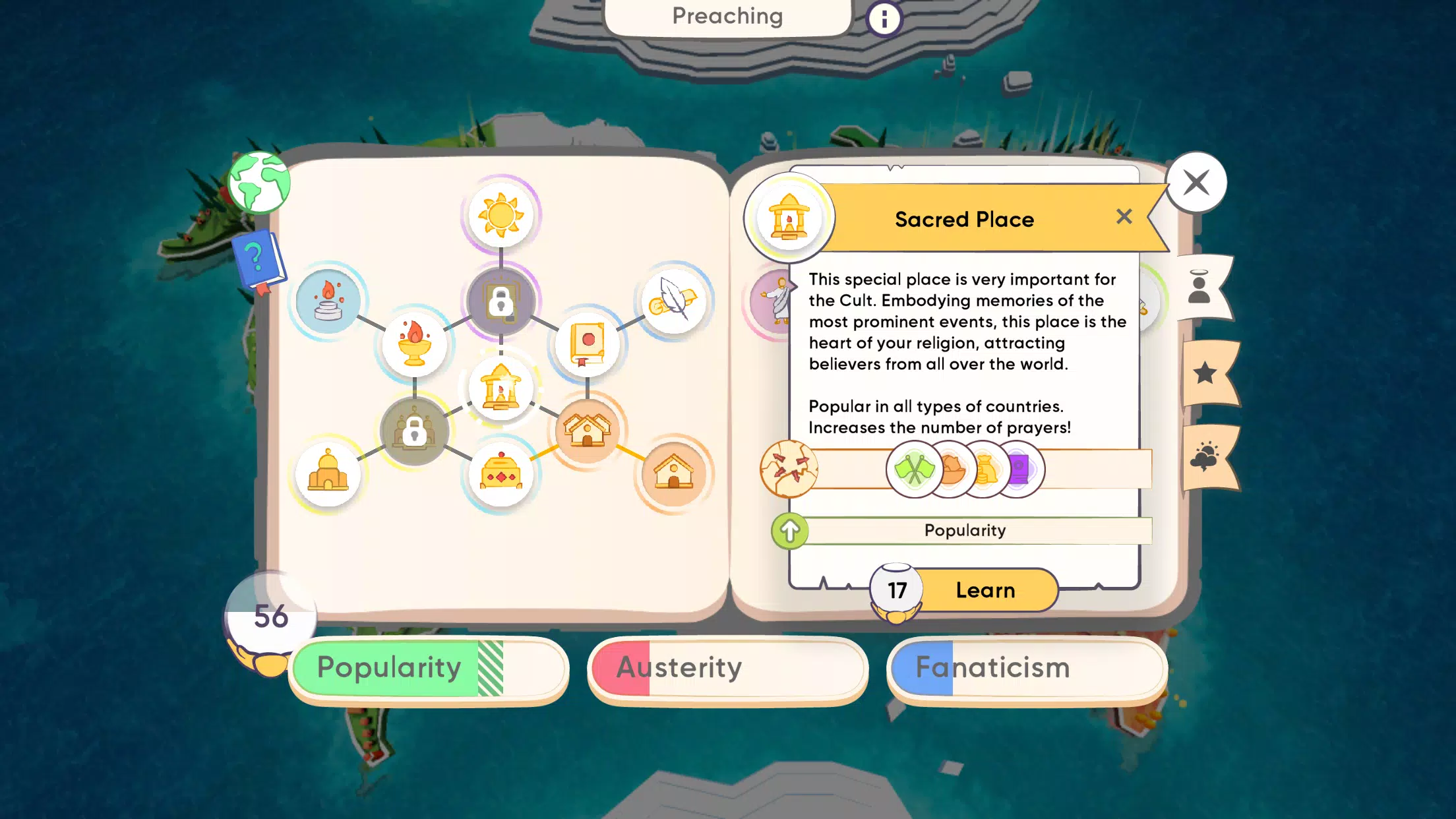 Screenshot Religion Inc. The game god sim 2