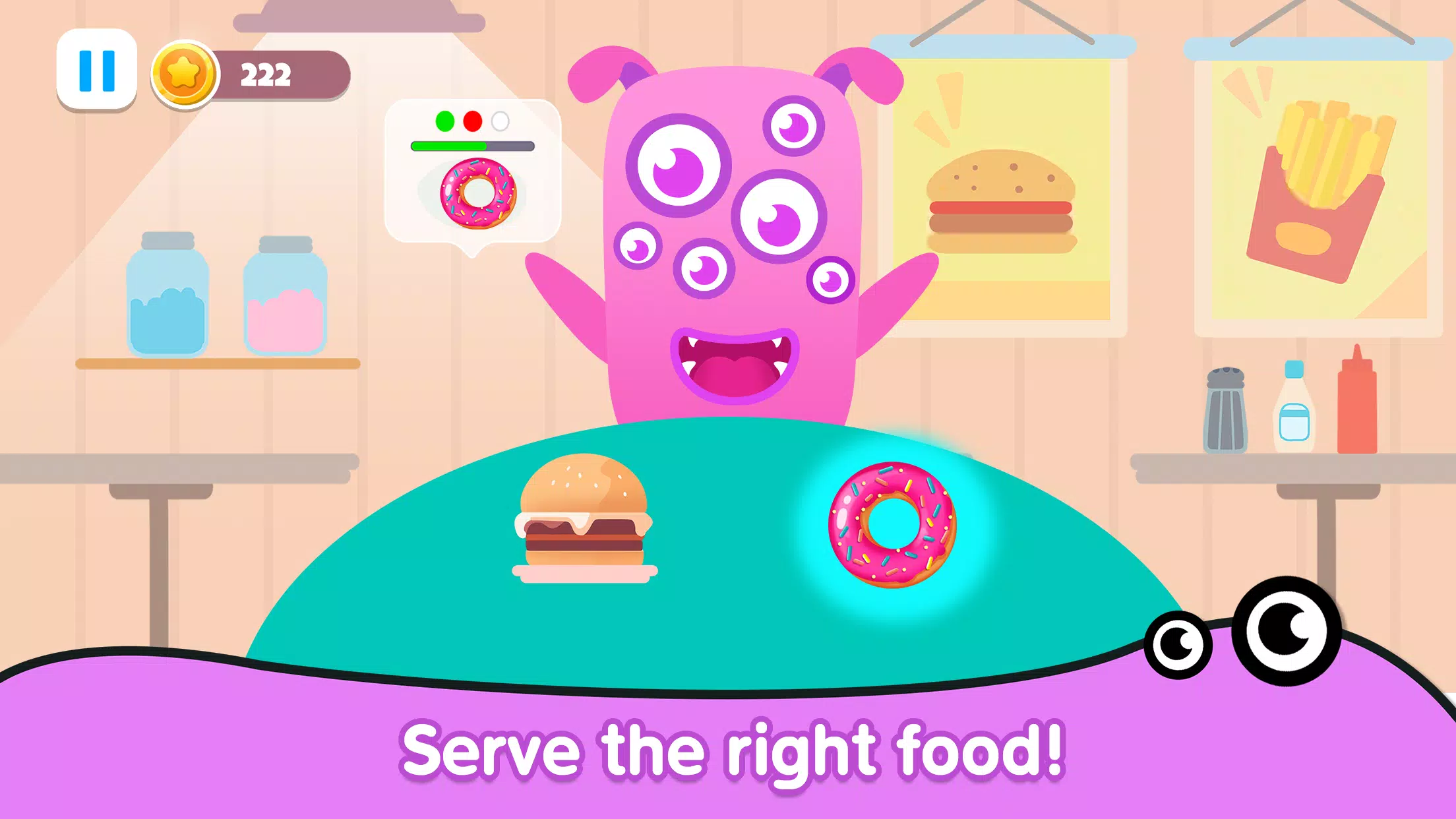 Kitchen monster games for kids Capture d’écran2