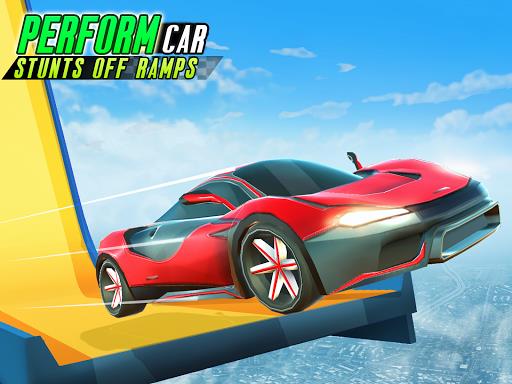 Hot Cars Fever-Car Stunt Races экрана 2