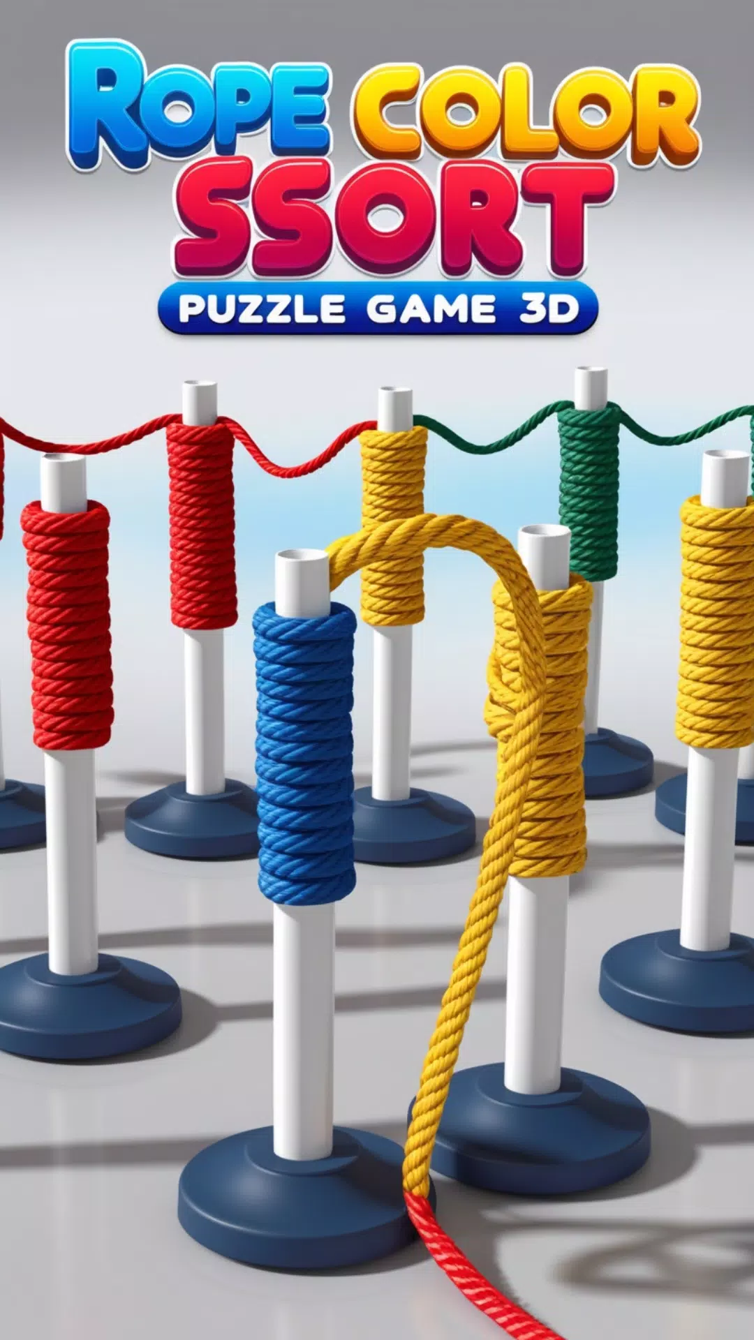 Rope Color Sort Puzzle Game 3D ảnh chụp màn hình 4