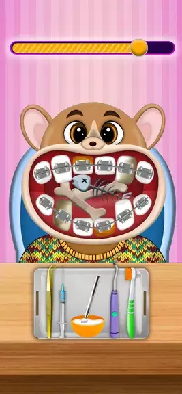 ภาพหน้าจอ Hippo’s Doctor : Dentist Games 1