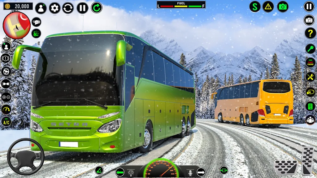 US Luxury Bus Driving Game 3D Capture d'écran 3