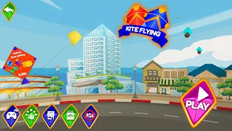 Pipa Layang Kite Flying Game screenshot 1