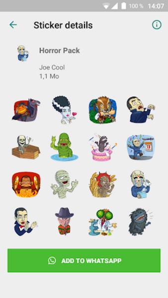 ภาพหน้าจอ SpookyStickers 1