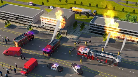 911 Rescue Fire Truck 3d Games স্ক্রিনশট 2