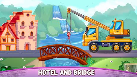 Build a House-Kids Truck Games ảnh chụp màn hình 3