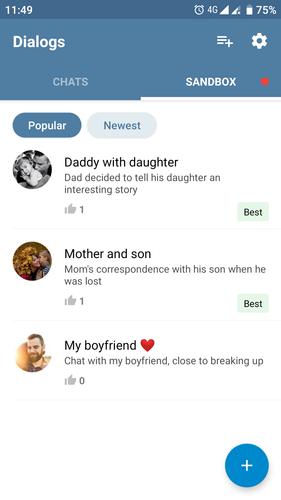 Fake Chat Messenger — TeleFake screenshot 3